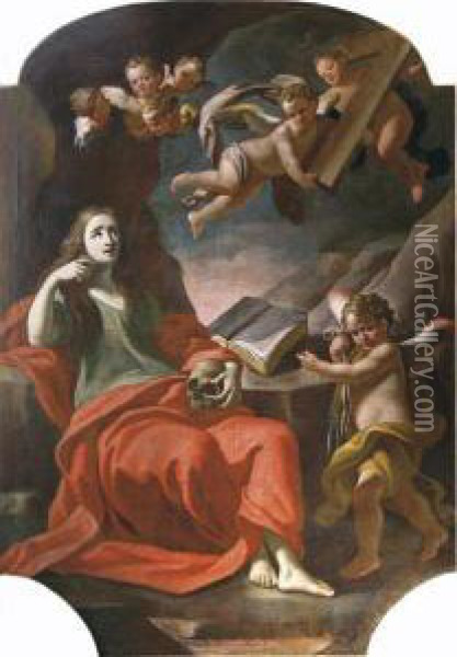 Maddalena Penitente Oil Painting - Lorenzo Pasinelli