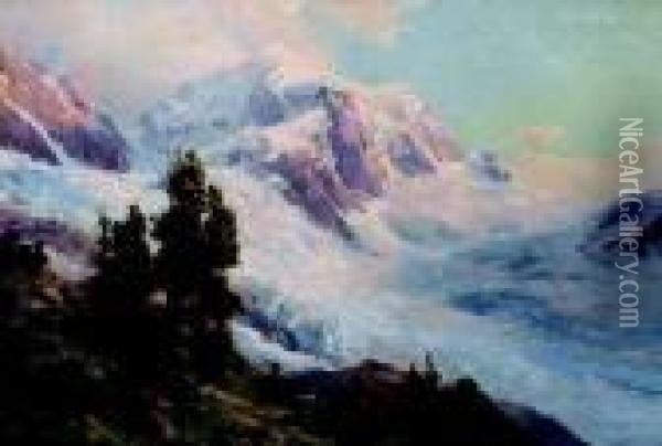 Monte Piz Roseg Oil Painting - Edward Theodore Compton