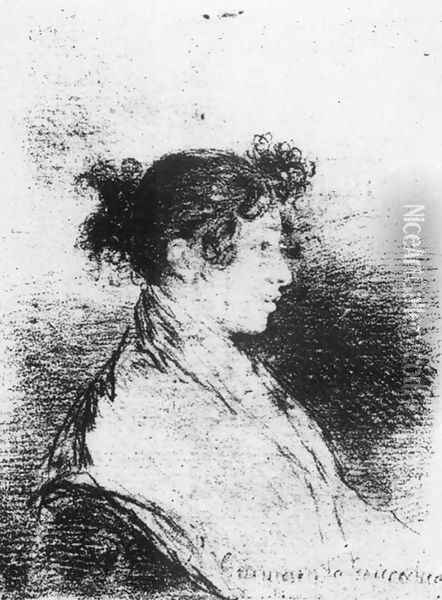 Gumersinda Goicoechea, Goya's Daughter-in-Law Oil Painting - Francisco De Goya y Lucientes
