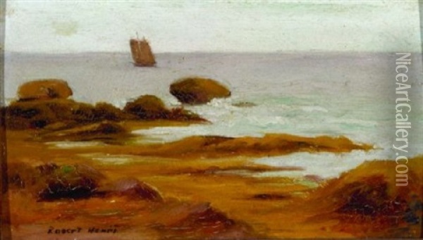 Maine Coast Oil Painting - Robert Henri