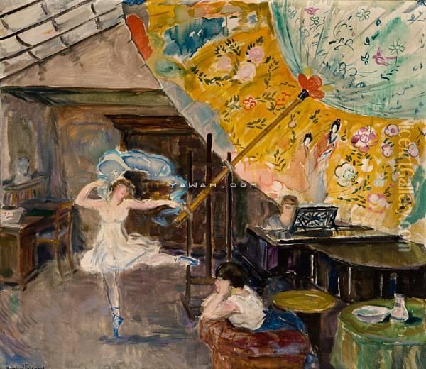 Danserinnen Oil Painting - Bernhard Folkestad