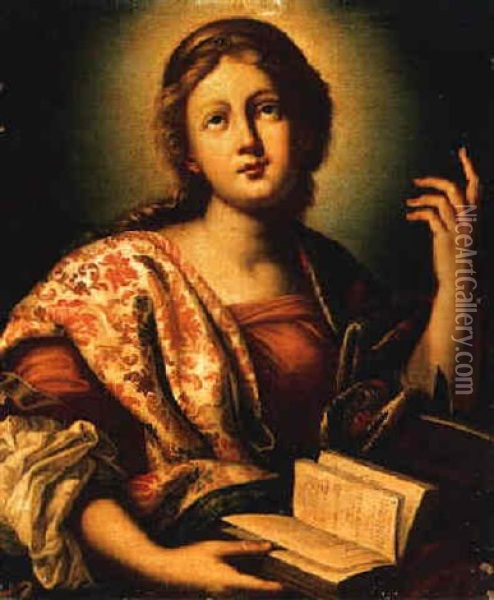 Saint Catherine Of Alexandria Oil Painting - Fabrizio Boschi