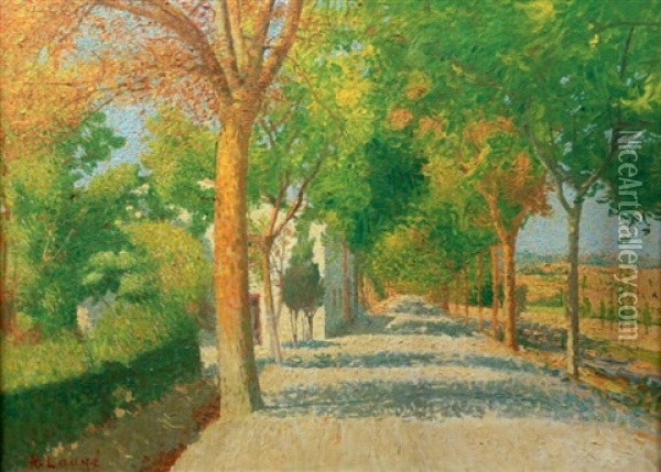 Route Ombragee Oil Painting - Achille Lauge