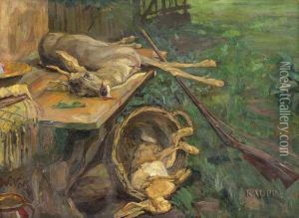 Nach Der Jagd Oil Painting - Wilhelm Volz