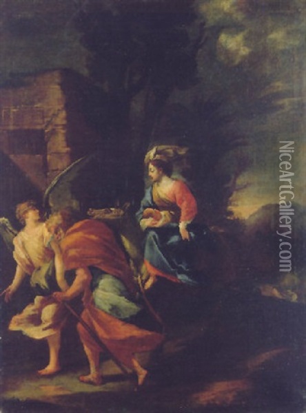 The Flight Into Egypt Oil Painting - Giovanni Battista Ranieri del Pace