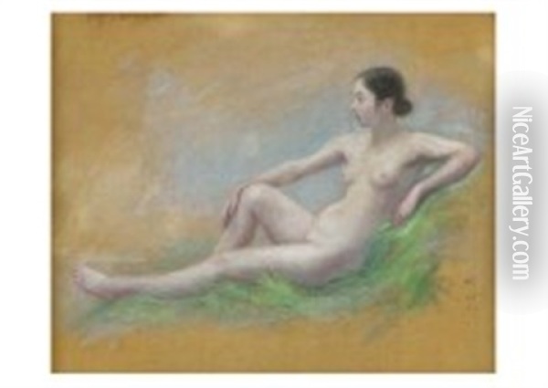 Nude Oil Painting - Saburosuke Okada
