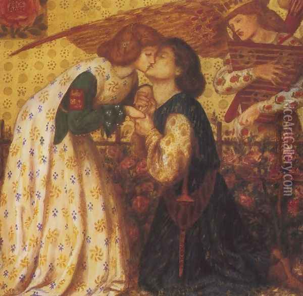 Roman De La Rose Oil Painting - Dante Gabriel Rossetti