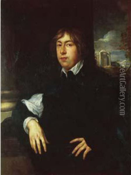 Portrait De Everhard Jabach. Oil Painting - Sir Anthony Van Dyck