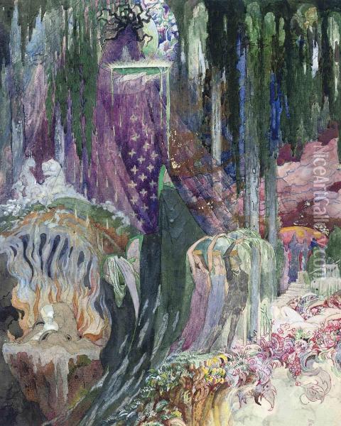 The Guardians Oil Painting - Sidney Herbert Sime