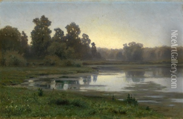 At Dawn Oil Painting - Efim Efimovich Volkov