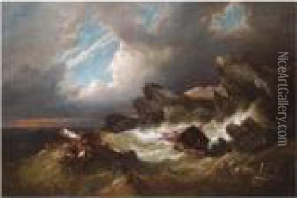 The Eye Of The Storm Oil Painting - Pieter Cornelis Dommershuijzen