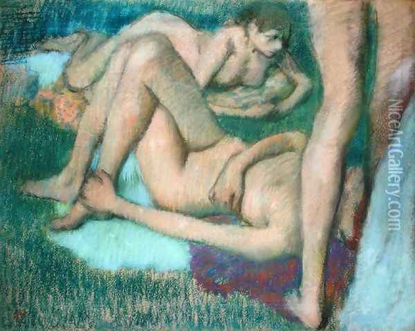 Studies of the Nude Oil Painting - Edgar Degas