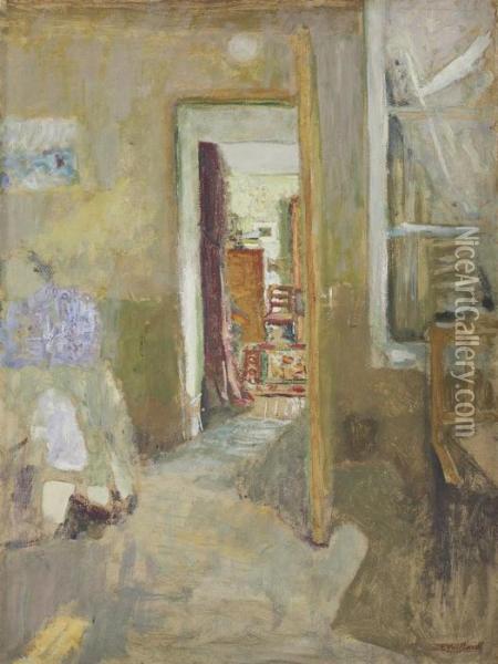 La Porte Ouverte Oil Painting - Jean-Edouard Vuillard