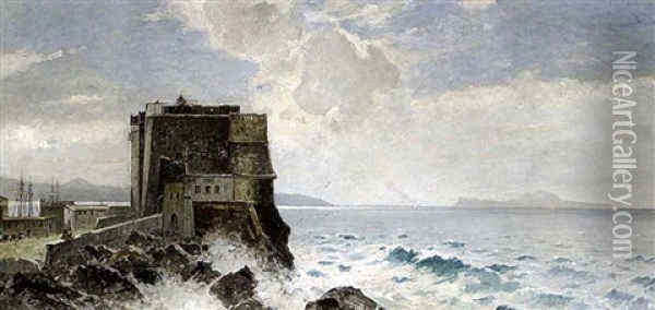 Kastell Vor Neapel Oil Painting - Richard Von Poschinger
