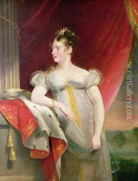 Princess Charlotte 1796-1817 Oil Painting - James Lonsdale