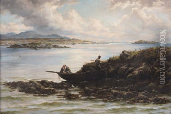 Clew Bay Oil Painting - Thomas Rose Miles