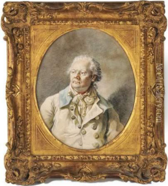Portrait De Gentilhomme Oil Painting - Joseph Ducreux