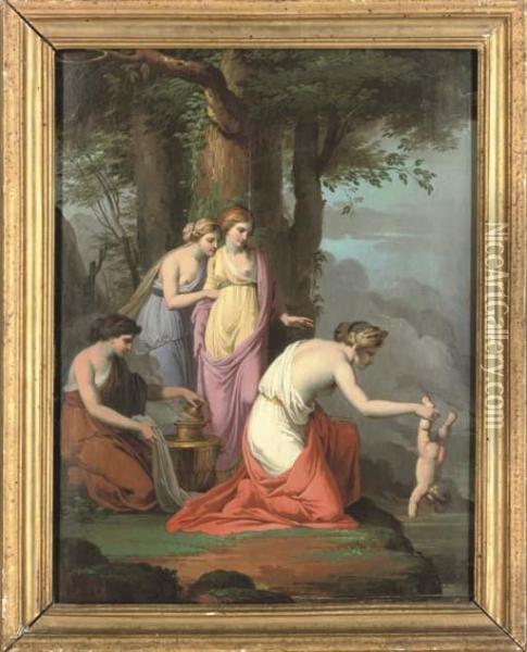 Untitled Oil Painting - Jacques Louis David