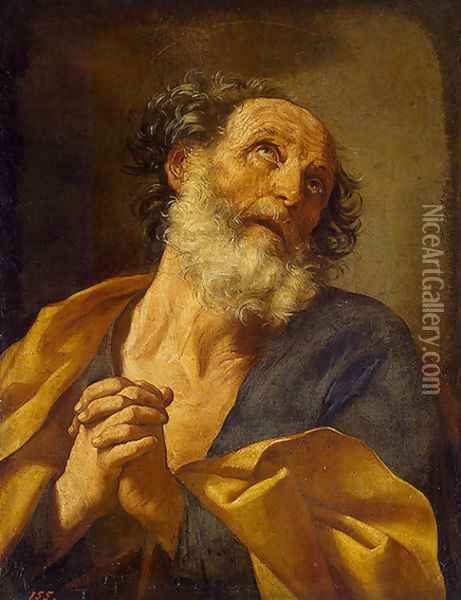 Repentance of St Peter Oil Painting - Guido Reni