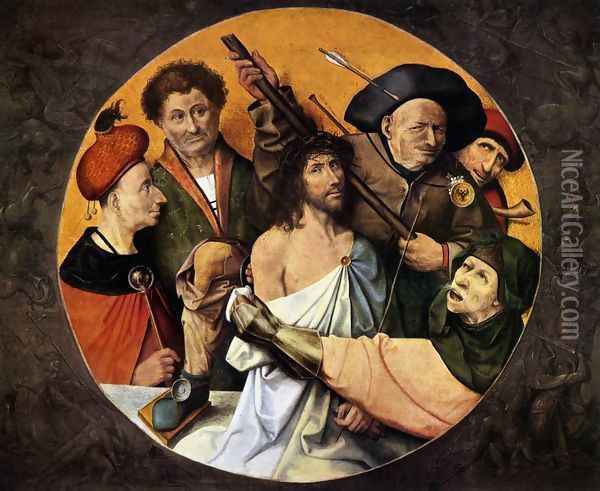 Christ Crowned with Thorns Oil Painting - Hieronymous Bosch