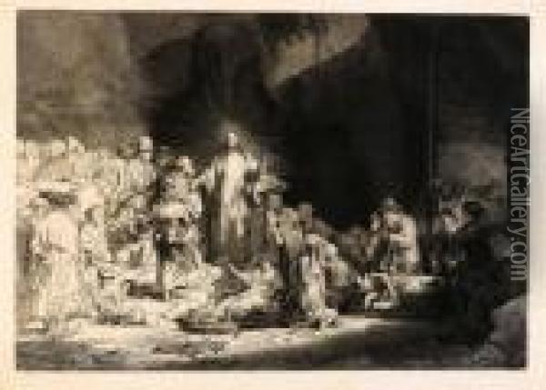 'the Hundred Guilder Print' Oil Painting - Rembrandt Van Rijn
