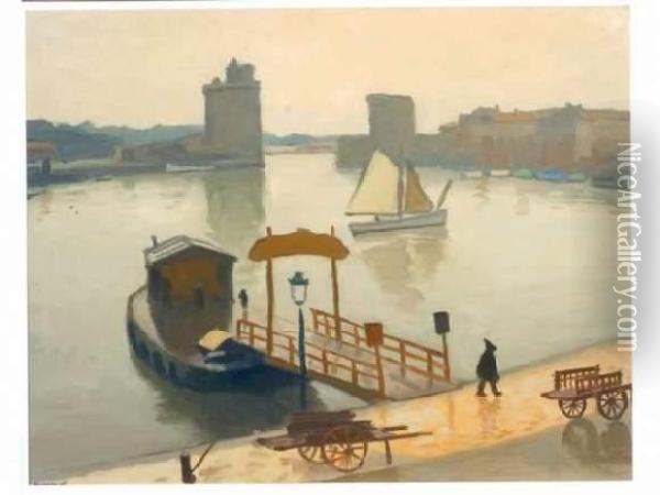 Le Port De La Rochelle Circa 1924 Oil Painting - Albert Marquet