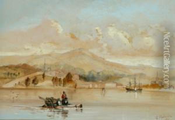 Port Arthur Oil Painting - G. Podmore