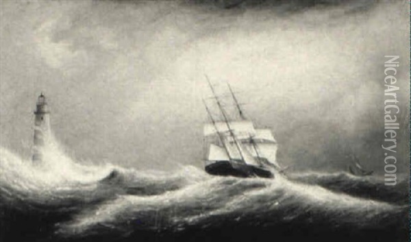 In The Eye Of The Storm Oil Painting - Clement Drew
