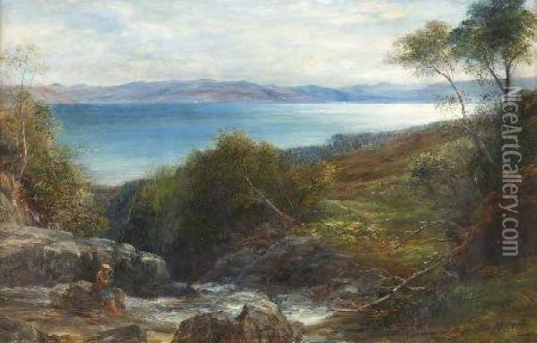 Isle Of Skye Looking To The Mainland Oil Painting - John MacWhirter
