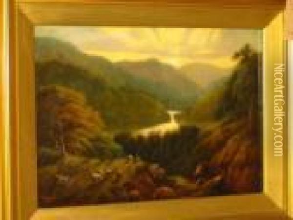 The Pass Of Killiecrankie Oil Painting - William Perring Hollyer