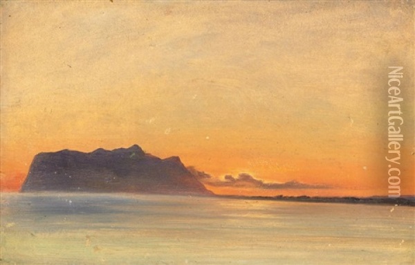Sonnenuntergang Am Meer Oil Painting - Friedrich Loos