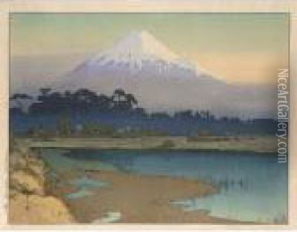 Asahi Oil Painting - Hiroshi Yoshida