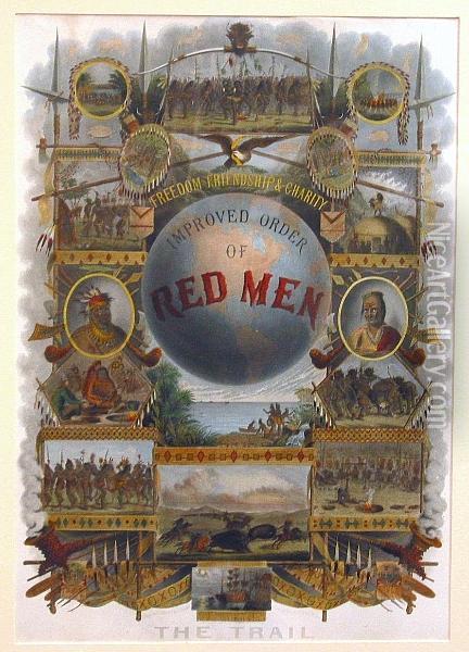 Improved Order Of Red Men Oil Painting - Thales Fielding