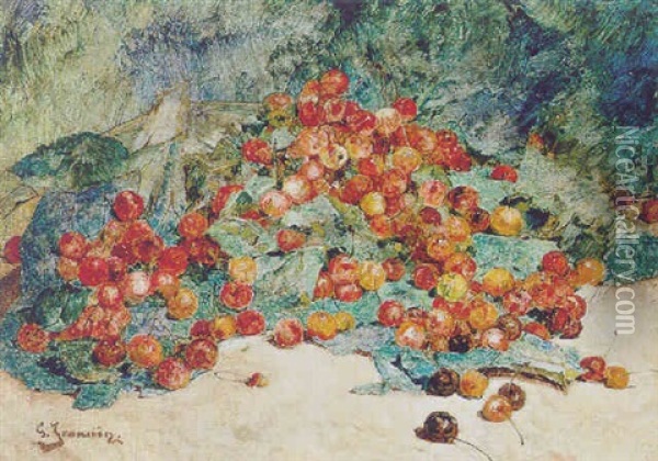 Kirschen Oil Painting - Georges Jeannin
