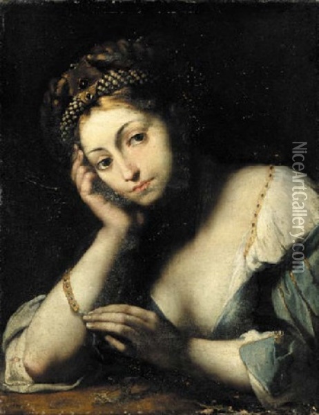 The Magdalen Oil Painting - Girolamo Forabosco