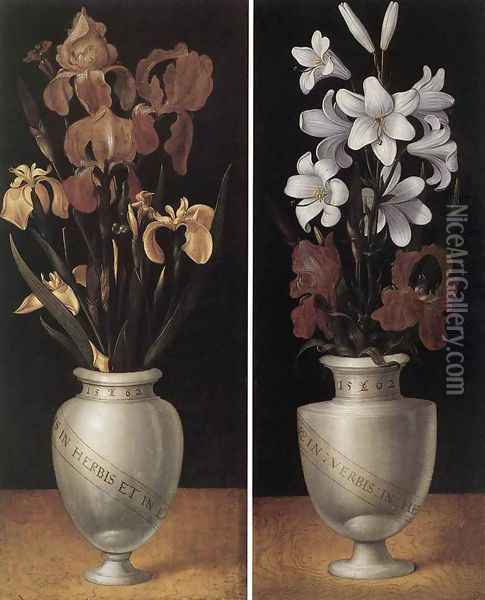Vases of Flowers Oil Painting - Ludger Tom Ring the Younger