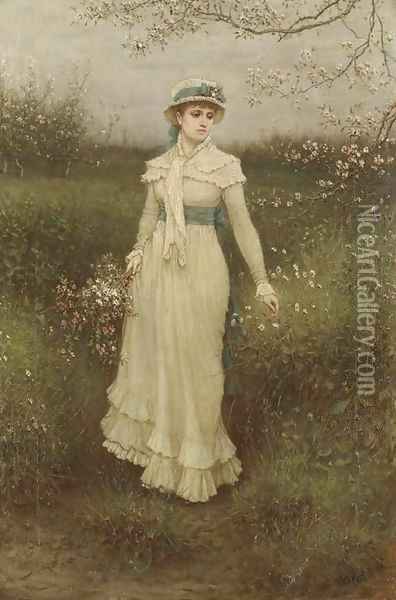 Summer Oil Painting - George Henry Boughton