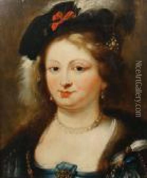 Portrait Of A Lady Oil Painting - Peter Paul Rubens