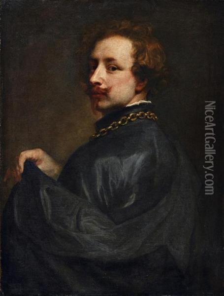 Selbstbildnis Oil Painting - Sir Anthony Van Dyck
