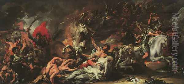 Death on a Pale Horse 1796 Oil Painting - Benjamin West