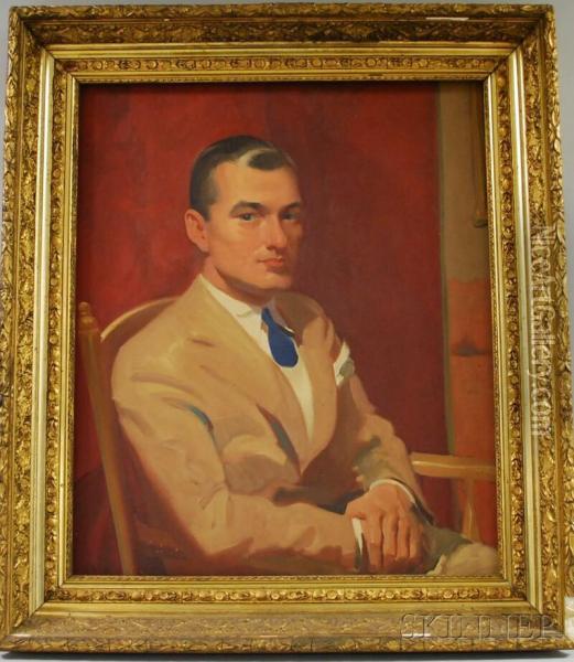 Portrait Of Mr.alfred Hopkins Oil Painting - Percy Anderson