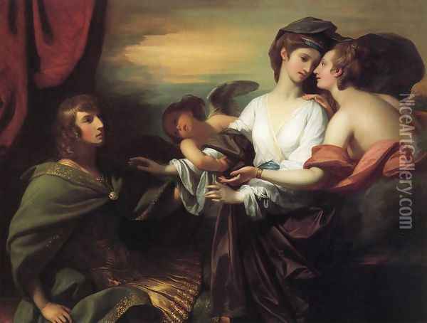 Helen Brought to Paris Oil Painting - Benjamin West