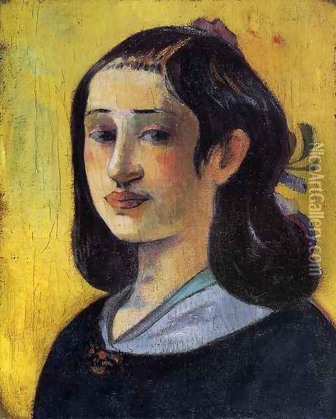 Portrait Of Aline Gauguin Oil Painting - Paul Gauguin