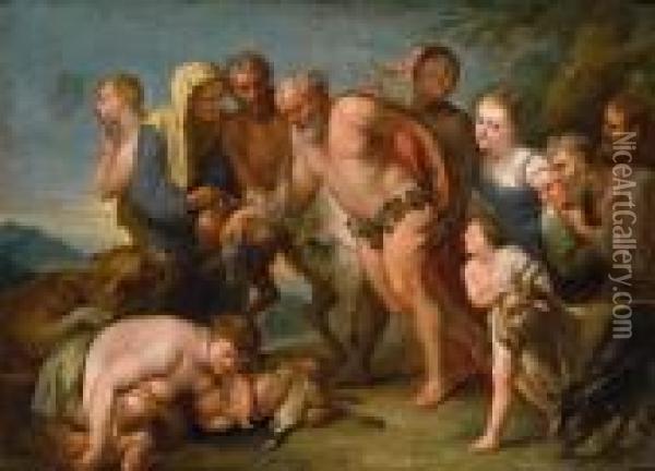 Der Trunkene Silen Oil Painting - Peter Paul Rubens