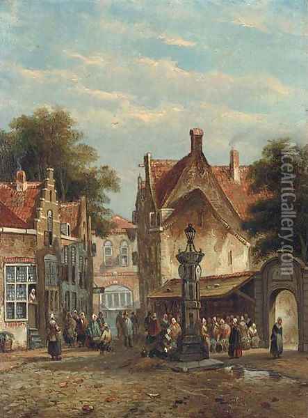Antwerp Oil Painting - Adrianus Eversen