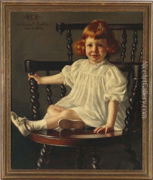 Portrait Of Rex Oil Painting - William Haskell Coffin