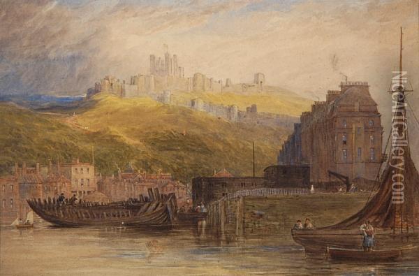 Dover Castle Oil Painting - John Gendall