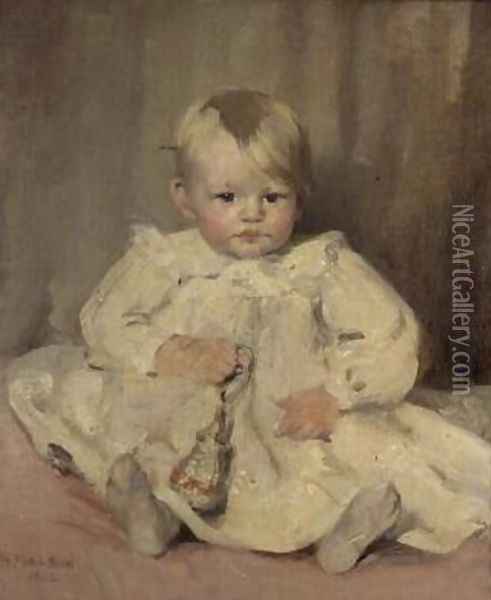 Baby Crawford 1902 Oil Painting - Bessie MacNicol
