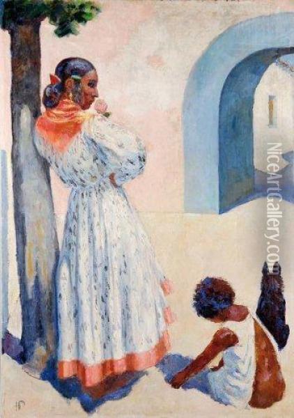 L'espagnole Oil Painting - Rene Georges Hermann-Paul