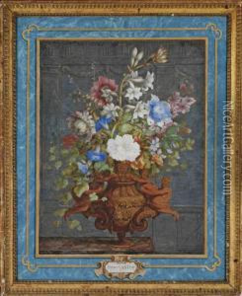 Bouquet De Fleurs Oil Painting - Pieter van Loo